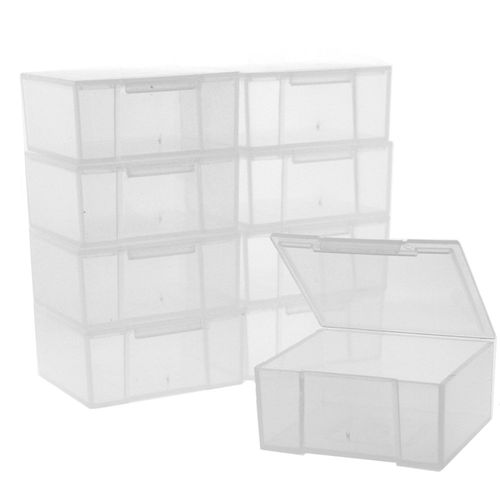 Paylak 12 Storage Square Clear Container For Crafts Beads Small Items Organizer 2 inches Square