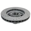 Performance Brake Rotor Drilled & Slotted Coated Front Pair for Chevy