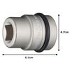 TONE Impact Inner Socket 8A-20BA Insertion Angle 1 inch (25.4 mm) Width 20mm (20 mm)
