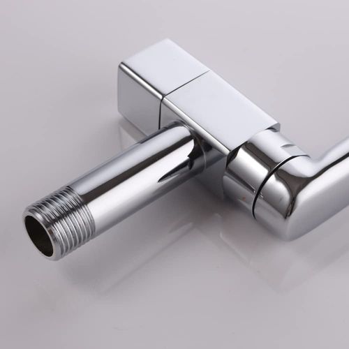 MEOMER Single Cold Water Faucet, Brass Stainless Steel Faucet, Lead Purifier, Single Handle Faucet, Wall Faucet, Single Faucet, Side Faucet, In-Wall Faucet, 360 Degree Rotating Horizontal Faucet