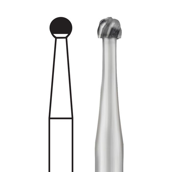 Ss White Carbide Burs Round RA 4 - 10 pk