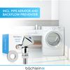 Bächlein Universal Device Valve Self-Sealing, Machine Connection Valve with Backflow Preventer, Device Angle Seat Valve
