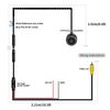 Car CCD Camera, Mini Front View Camera Universal CCD Image Sensor Night Vision Waterproof W/PAL/NTSC Switch