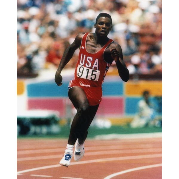 CARL LEWIS USA TRACK SPRINTER 8X10 HIGH GLOSSY SPORTS ACTION PHOTO (N)