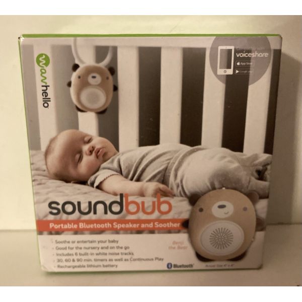 SoundBub Portable Bluetooth Speaker and Soother - Portable Benji the Bear