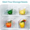 Vtopmart Breastmilk Storage Container 4PCS Set, Clear Freezer and Fridge Orga...