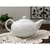 White Tea Pot * without Infuser [Out Let, Made in Japan]