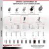Service Caster Brand Replacement for Colson Caster 1.04367.441 MTG47