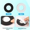 lasuroa 20pcs Ski Ankle Donut Boot Pads, Self-Adhesive EVA Ski Boot Fitting Foam Pads Snowboard Boot Pads to Decrease Heel Lift and Ankle Friction While Skiing or Snowboarding