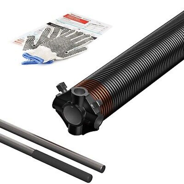 Garage Door Torsion Spring SINGLE LW 243x 1.75x33, Non-Slip Bars