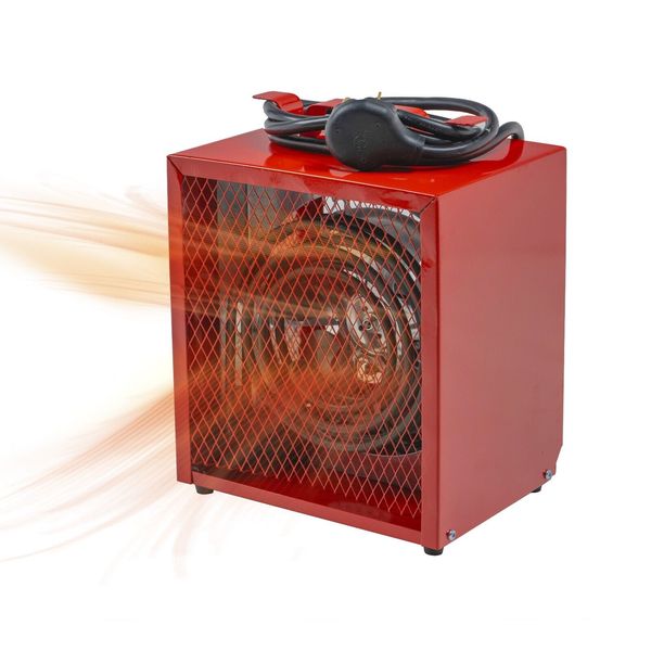 Comfort Zone Portable Industrial Fan-Forced Space Heater, NEMA 6-30, 240v/30amps