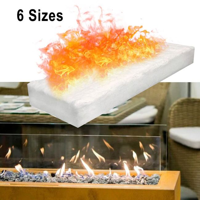 Ceramic Wool Sponge 30x10x1cm Bioethanol Fire Fireplace Firebox