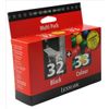 Lexmark Combo-Pack 32, 33 Black and Colour Print Cartridges