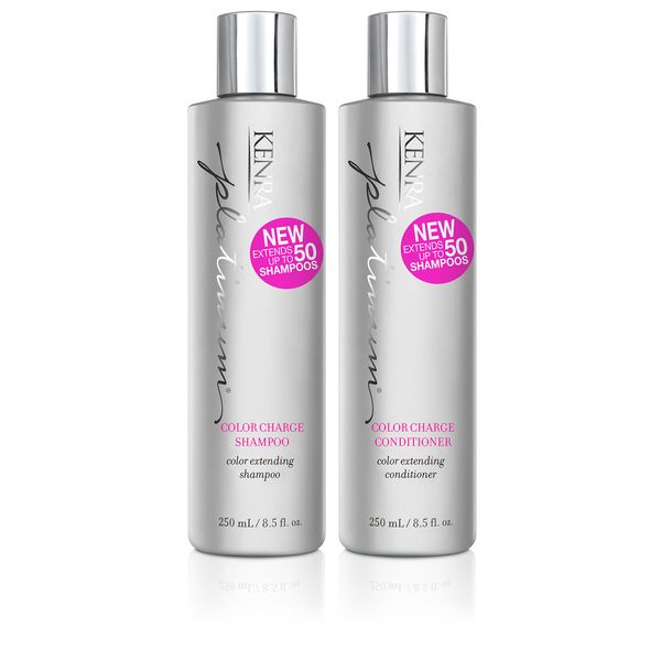 Kenra Professional Platinum Color Charge Shampoo and Conditioner Set, 8.5 Fl Oz