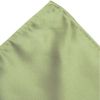 TIES R US Plain Sage Green Pocket Square