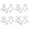 Simplicity Sewing Pattern S9391 Toddlers' Jackets and Small Plush Animals, Brown, Orange, Gray