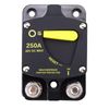 RKURCK 12V - 48V DC 250 Amp Surface Mount & Panel Mount Circuit Breakers with Yellow Manual Reset Button Waterproof 250A