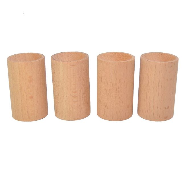 UME-STAR Aroma Dish Wooden Aroma Diffuser Solid Wood Aroma Diffuser Wood Grain Set of 4