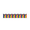 Beistle 53959 Rainbow Pride Pennant Streamer Banner Bunting
