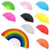 WS UK Fabric Handheld Folding Fan [Lime Green]