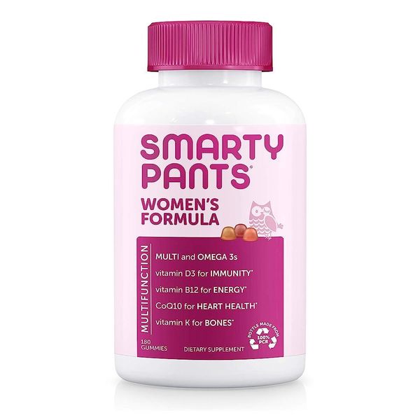 SmartyPants Women's Multivitamin CoQ10 K2 D3 Biotin B12 180ea