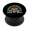 If I Collapse Pause Watch Marathon-Läufer Running PopSockets mit austauschbarem PopGrip