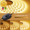 LED Strip Light 32.8Ft Dimmable Vanity Lights  3000K Super Bright LED Tape Light