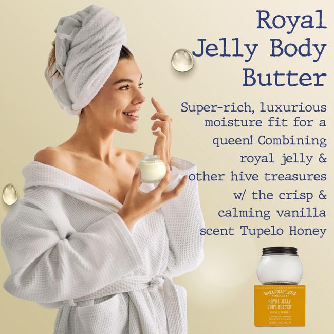 Savannah Bee Company Royal Jelly Body Butter - Deep Hydrating Body Butter