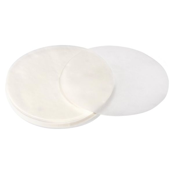 uxcell Parchment Paper Round 100 Count Steam Basket Non-Stick Baking Paper Liner for Oven, Cooking, Bake (White)