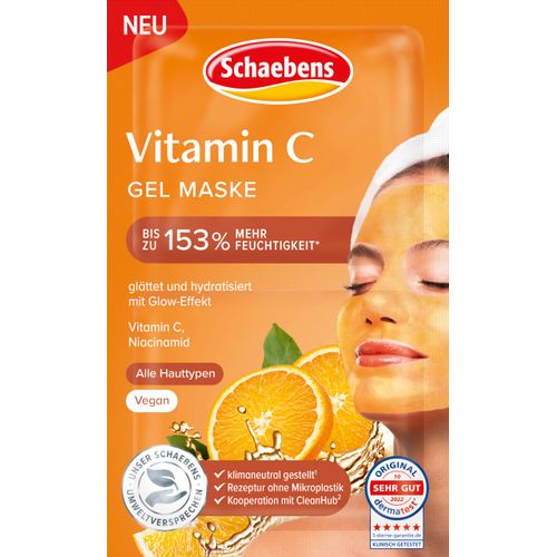 Schaebens Maschera gel di vitamina C, leviga e idrata con effetto bagliore, per tutti i tipi di pelle, vegan