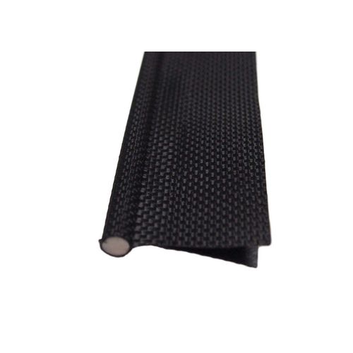 Awning Piping 6mm Black Double Flap Solid Core Camping/Tent Keder