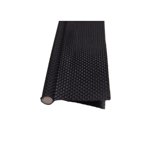 Awning Piping 6mm Black Double Flap Solid Core Camping/Tent Keder
