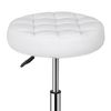 Round Vanity Stool Chair Adjustable 360°Swivel Makeup Ottoman Stool for Bedroom