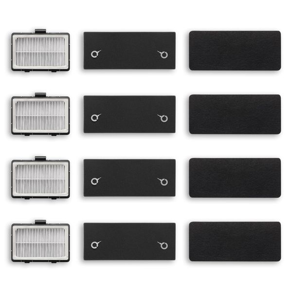 Airthereal Replacement Filters for T1 Touchless Vacuum Automatic Dustpan, [4-Pack]