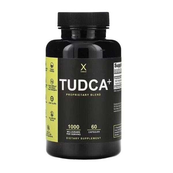 Humanx, Tudca+, 1,000 mg, 60 Capsules (500 mg per Capsule)