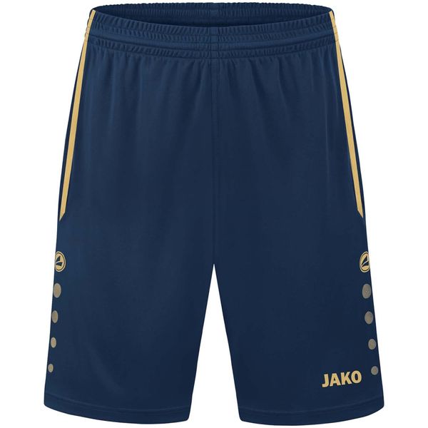 JAKO Kinder Sporthose Allround, Navy/Gold, 164