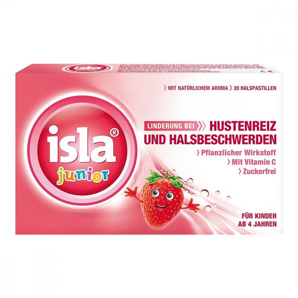 Isla junior Halspastillen, 20 pcs