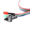 10 X ATX PC Computer Case Motherboard Power Cable Switch On/Off/Reset with LED