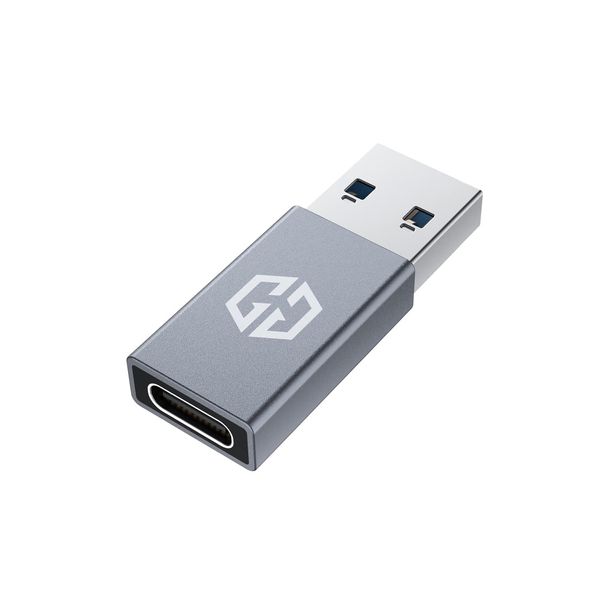 GRAUGEAR USB-C zu USB Adapter - Blitzschnelle 10 Gbit/s Datenübertragung, USB3.2 Gen2, Dual-Seiten USB-C Übertragung, Universelle Kompatibilität, Windows/Mac, Type-C Buchse zu Type-A Stecker