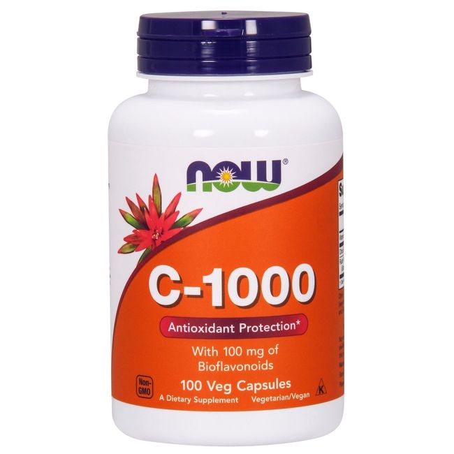 NOW Foods Vitamin C-1000, 100 Veg Capsules