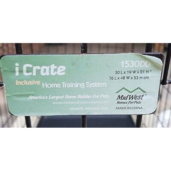 iCrate Dog Crate Inclusive Home Training System Midwest Home for Pets 1530DD