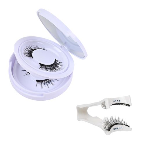 XPEX 2 paia ciglia finte naturali magnetic lashes Magnetic Eyelashes Riutilizzabili, Facile da Usare Con clip