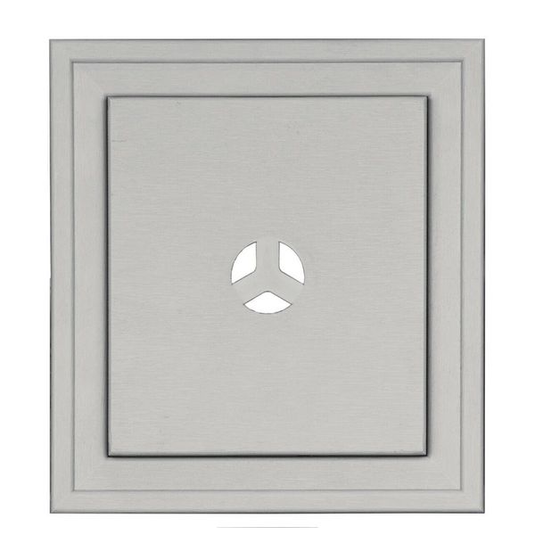 J-BLOCK Light Gray 016 Square Mount Vinyl Siding Accessory Mounting 8”x8”x2”