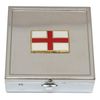 George Cross Pill Trinket Box Chrome with Mirror Gift 151