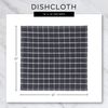 DII Basic Terry Collection Solid Windowpane Dishcloth Set, 12x12, Brown, 6 Piece