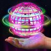 LED Flying Orb: Galactic Spinner Boomerang with Dynamic Light Effects (Pink)
