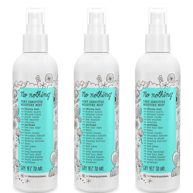 No nothing Very Sensitive Moisture Mist 250ml/8.5 oz (Pack of 3)