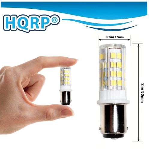 HQRP Sewing Machine LED Light Bulb Compatible with Husqvarna Viking 90 95 100 105 120 150 230 250 310 315 320 630 1020 1030 4100 4300 5610 5710 6030 6170 6230