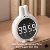Cute Bunny Countdown Timer, Rabbit LCD Countdown Timer, Kitchen Timer with Ringer, Vibration, Mute, Bright Color, Energy Saving Mode, ABS Plastic, White, for, and So On
