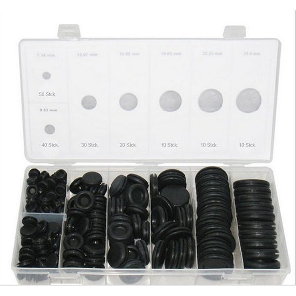 Car Rubber Grommet Firewall Hole Plug Set Electrical Wire Gasket Assortment Kit